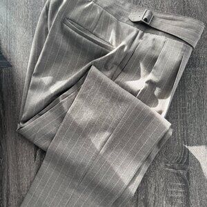 Grey Pinstripe Gurkha Trouser - SUITSUPPLY Size 32 - Vitale Barberis Canonico
